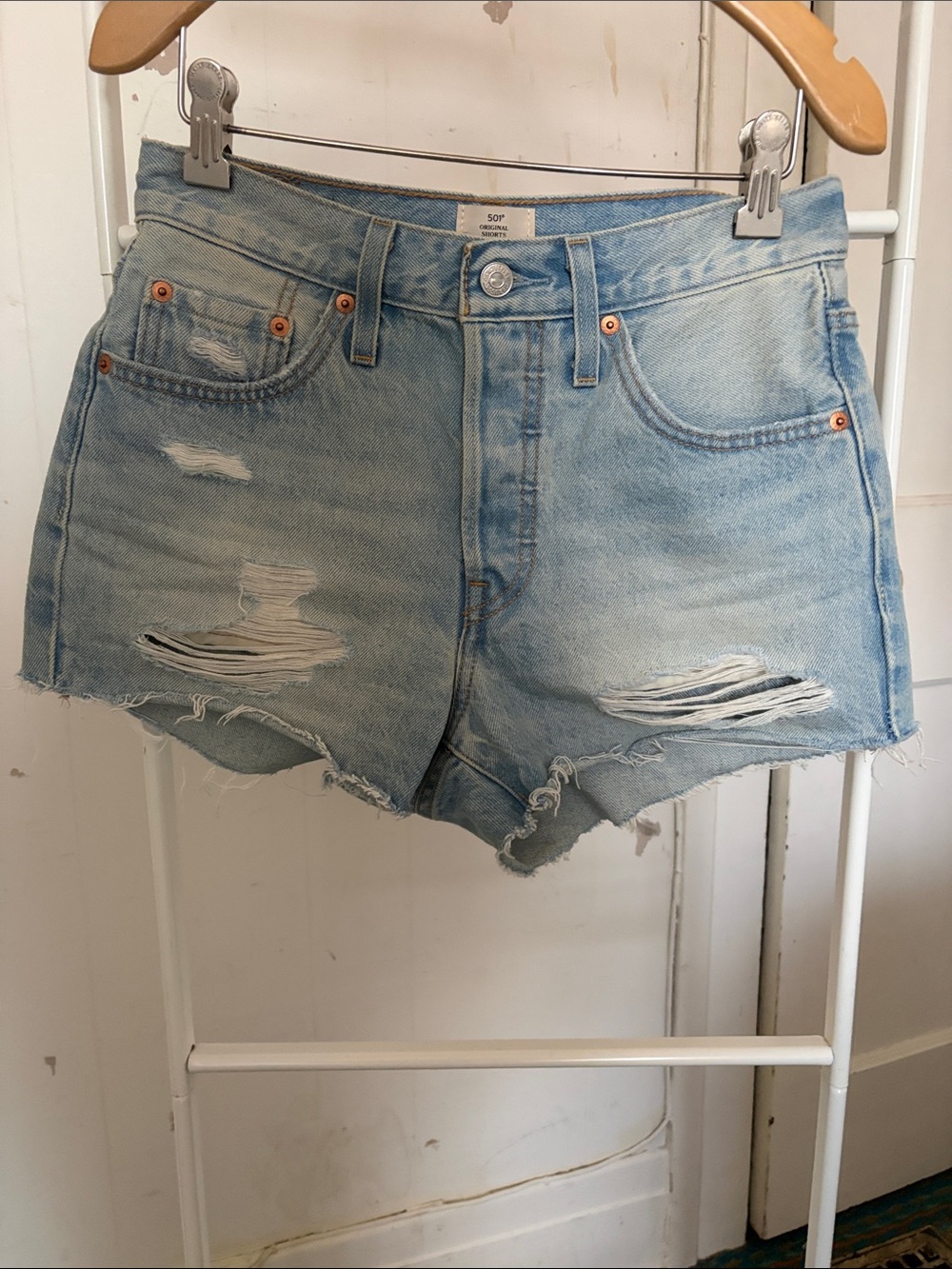 Levi's 501 Original Light Wash Shorts